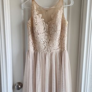 Cream wedding/bridesmaid dress